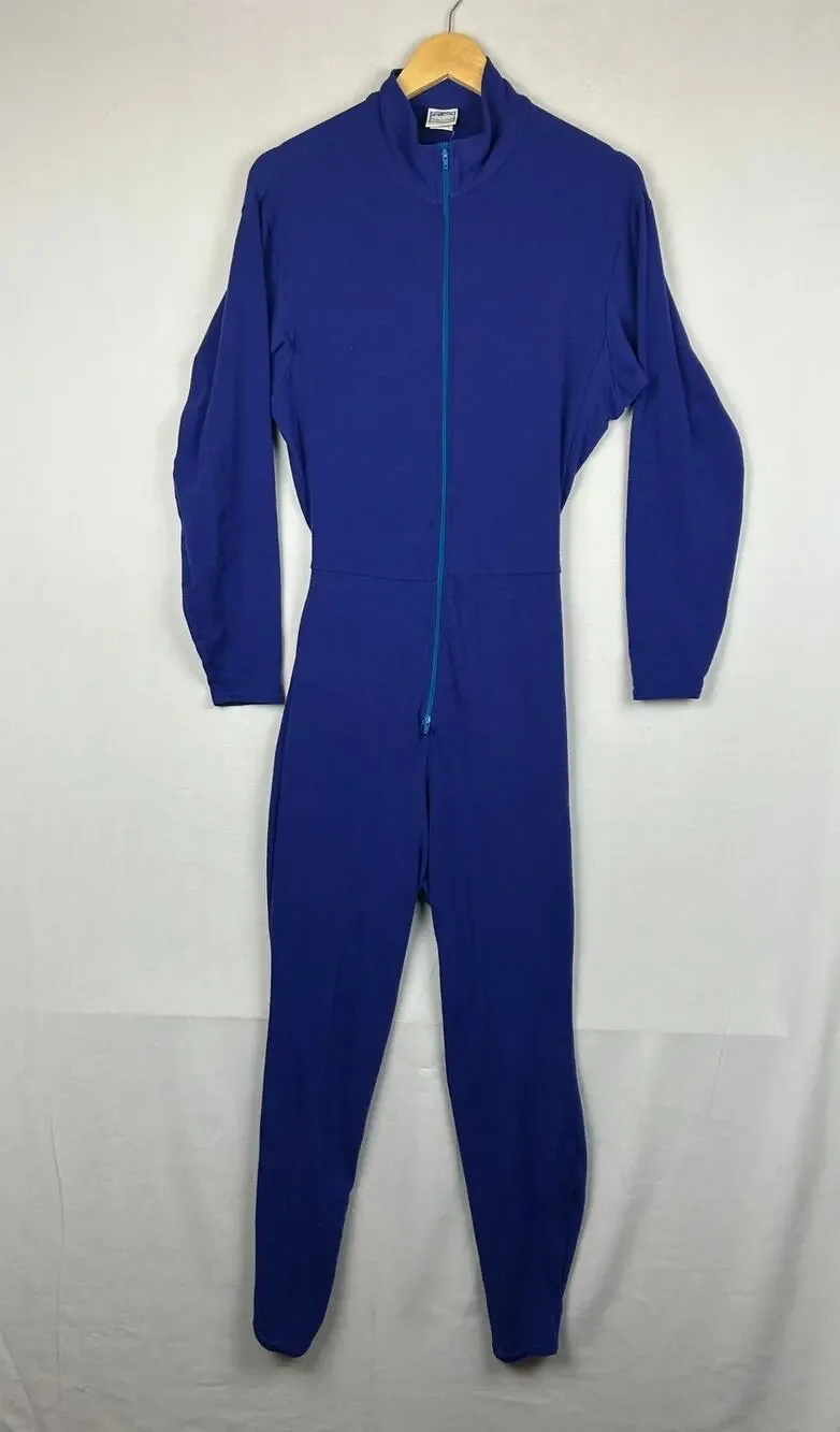 Patagonia Capilene Union Suit Full Body Long Johns Made in USA Blue Men's Size L